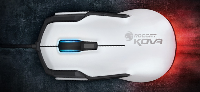 A Roccat gaming mouse.