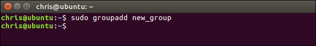 Adding a new group named &quot;new_group.&quot;