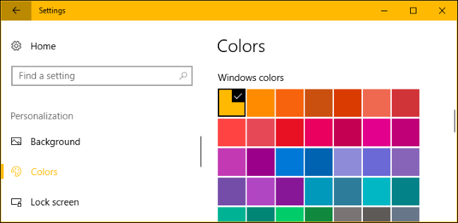 You may also set a custom color scheme for your windows. 
