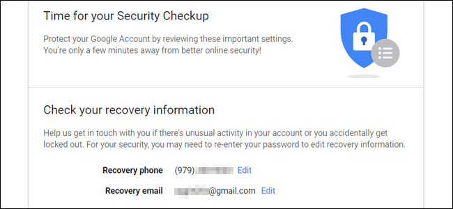 Check your Gmail's recovery information such as phone number and recovery email.
