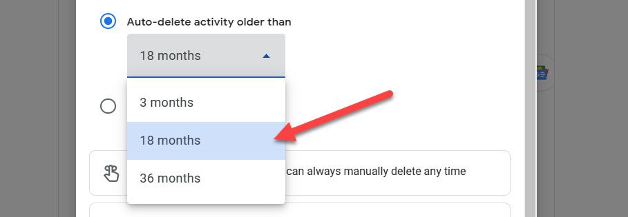 Choose a time range for auto-deleting.
