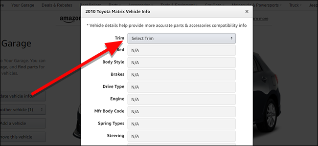 How to Use Amazon Garage to Find the Right Parts For Your Car
