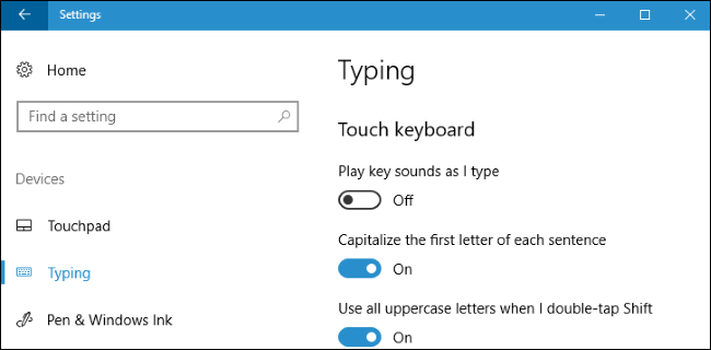Turn off "Play Key Sounds as I Type."