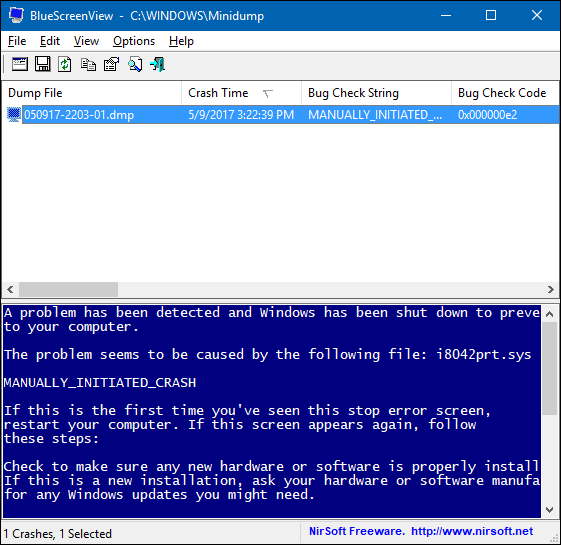 Nirsoft's BlueScreenView can provide an easier way to view BSOD information than Event Viewer. 