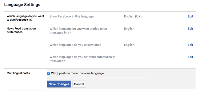 How to Post to Facebook in Multiple Languages