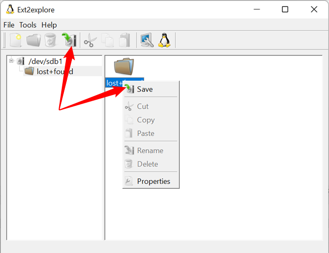 Right-click the file or folder, then click &quot;Save&quot; to save a file. 
