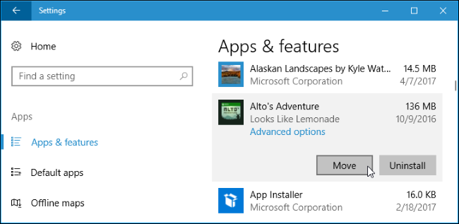 How to Install (or Move) Apps to Another Drive on Windows 10