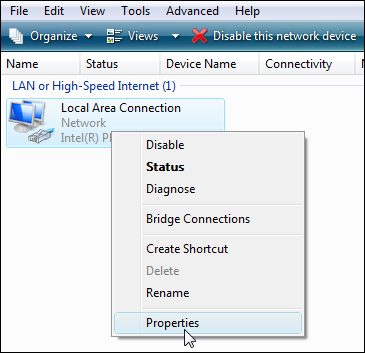 how to set a static ip address on router