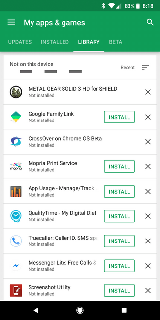 How to Find a List of Every App You've Installed from Google Play
