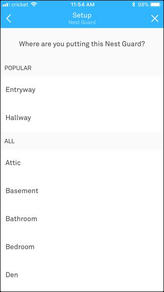 Setting up hot sale nest secure