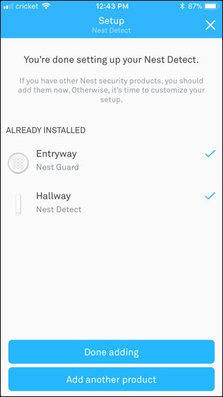 Installing nest sale detect