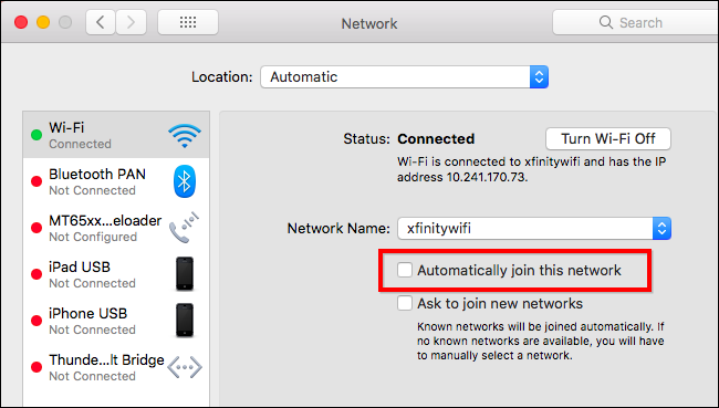 How to Stop Your Mac From Automatically Connecting to a Wi-Fi Network