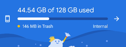 See how much storage you have.