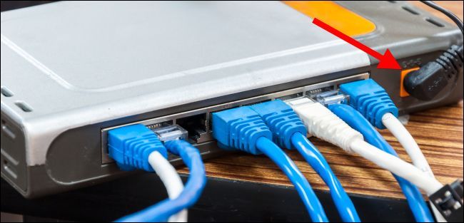 Make sure the power cable is securely plugged into your network equipment