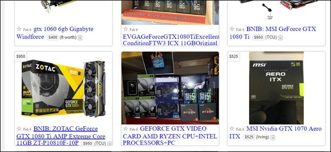 Additional eBay listings for GPUs.