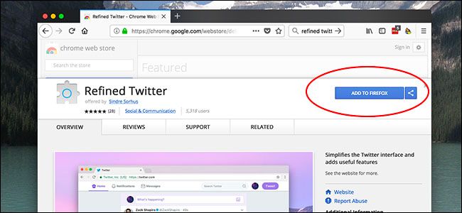 How to install Google Chrome extensions in Firefox browser 