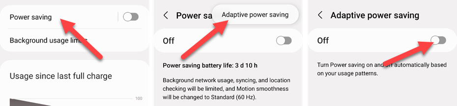 Samsung adaptive power saving.