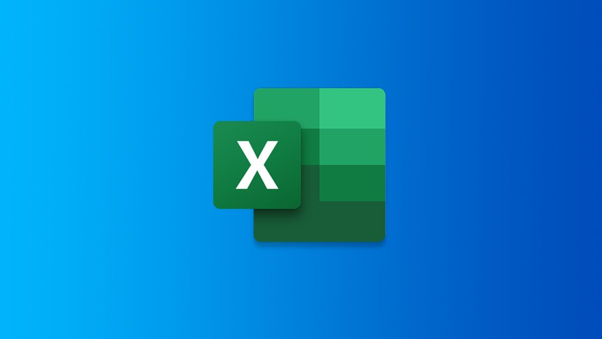 Excel Logo on Windows Blue Background.
