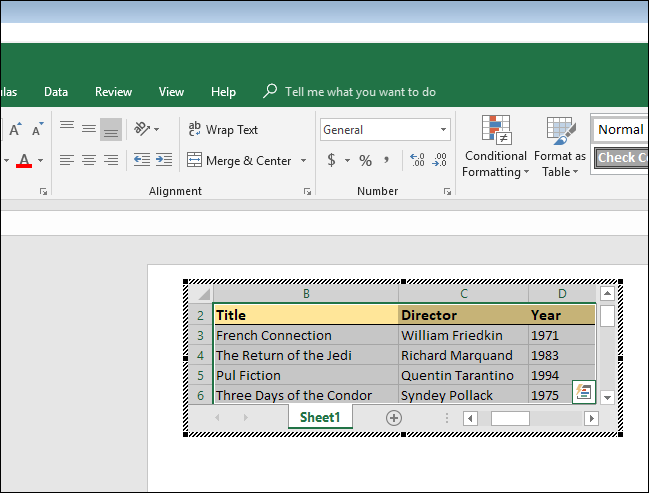 how to do presentation in excel
