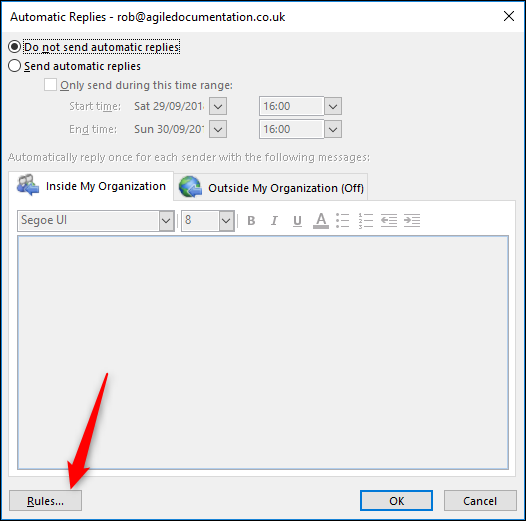 How to Create Server Side Rules in Outlook