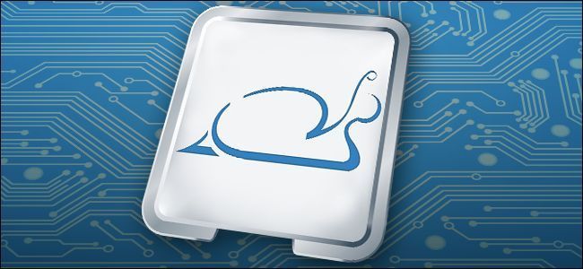 CPU with a snail logo