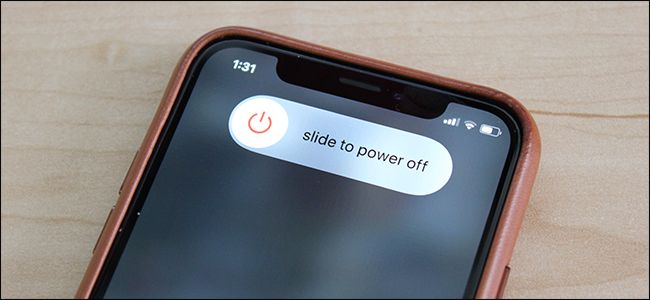 Swipe your finger on the &quot;Slide to Power Off&quot; slider to turn off the device