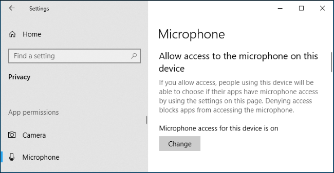 Open Settings, then go to Settings &gt; Privacy &gt; Microphone. 
