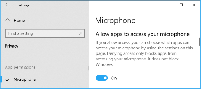 Make sure apps have permission to access your microphone. 