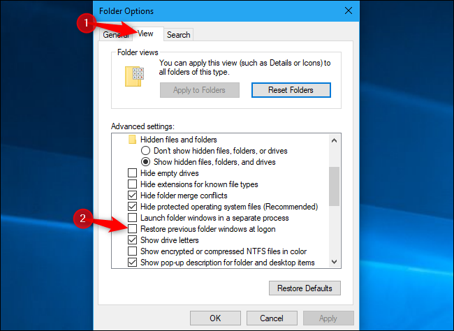 How To Stop Windows 10 From Reopening Your Previous Applications After 