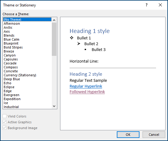 How to Customize the Theme and Formatting for Outlook Mail