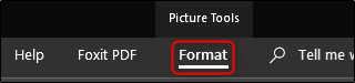 Format tab