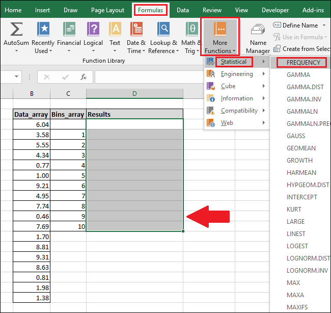 How to Use the FREQUENCY Function in Excel