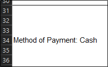 method of payment