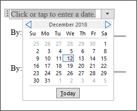 select date