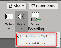 two audio options