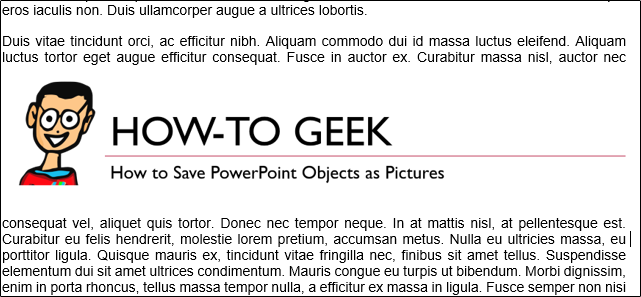 Insert PowerPoint image in Word
