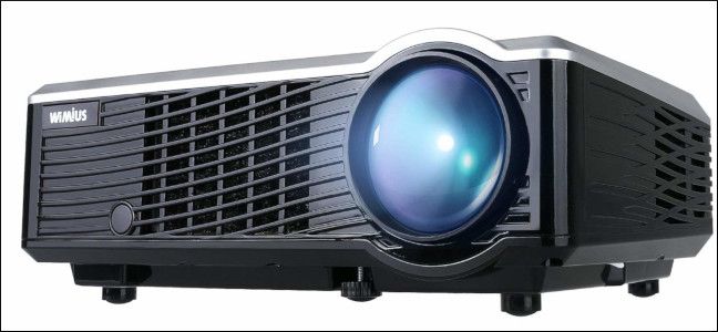 close up view of LED projector