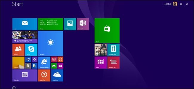 Windows 8 Start screen