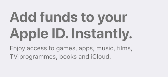 Adding funds to your Apple ID