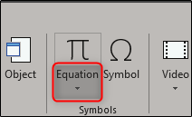 equation in symbols group