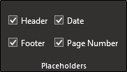 placeholders