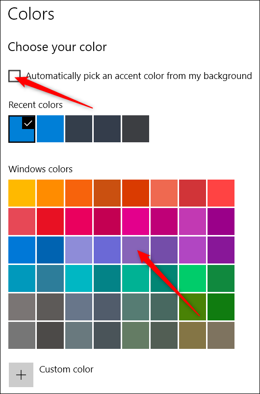 choosing accent colors