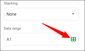 Click Data Range Icon