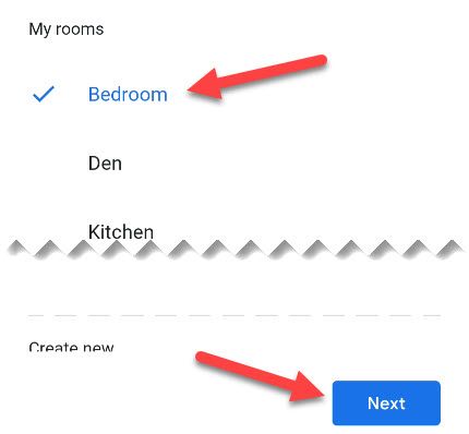 Select the room.