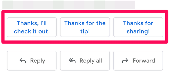 Smart Reply in Gmail
