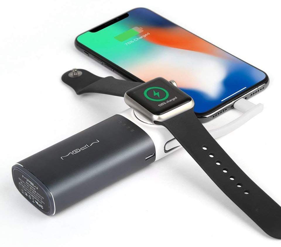 Аккумулятор портативный часами. Powerbank Apple watch. Power Bank для Эппл вотч. USB Powerbank Apple. Беспроводной пауэрбанк Apple.