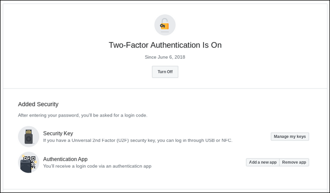 Facebook two-factor authentication 