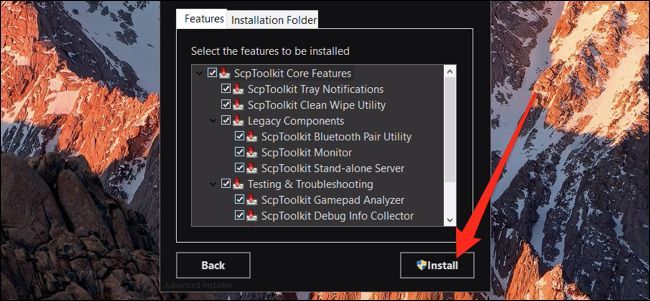 ScpToolkit install screen