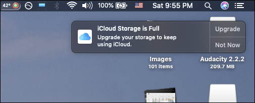 annoying iCloud Storage is Full notification