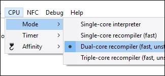 CPU Mode Dual-Core recompiler